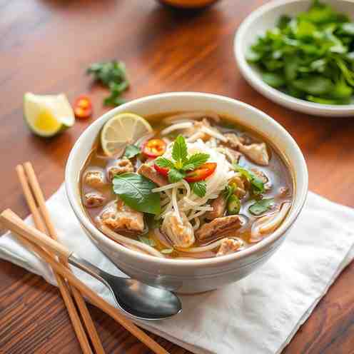 Cambodian Kuy Teav - Beef Pho Soup Alternative